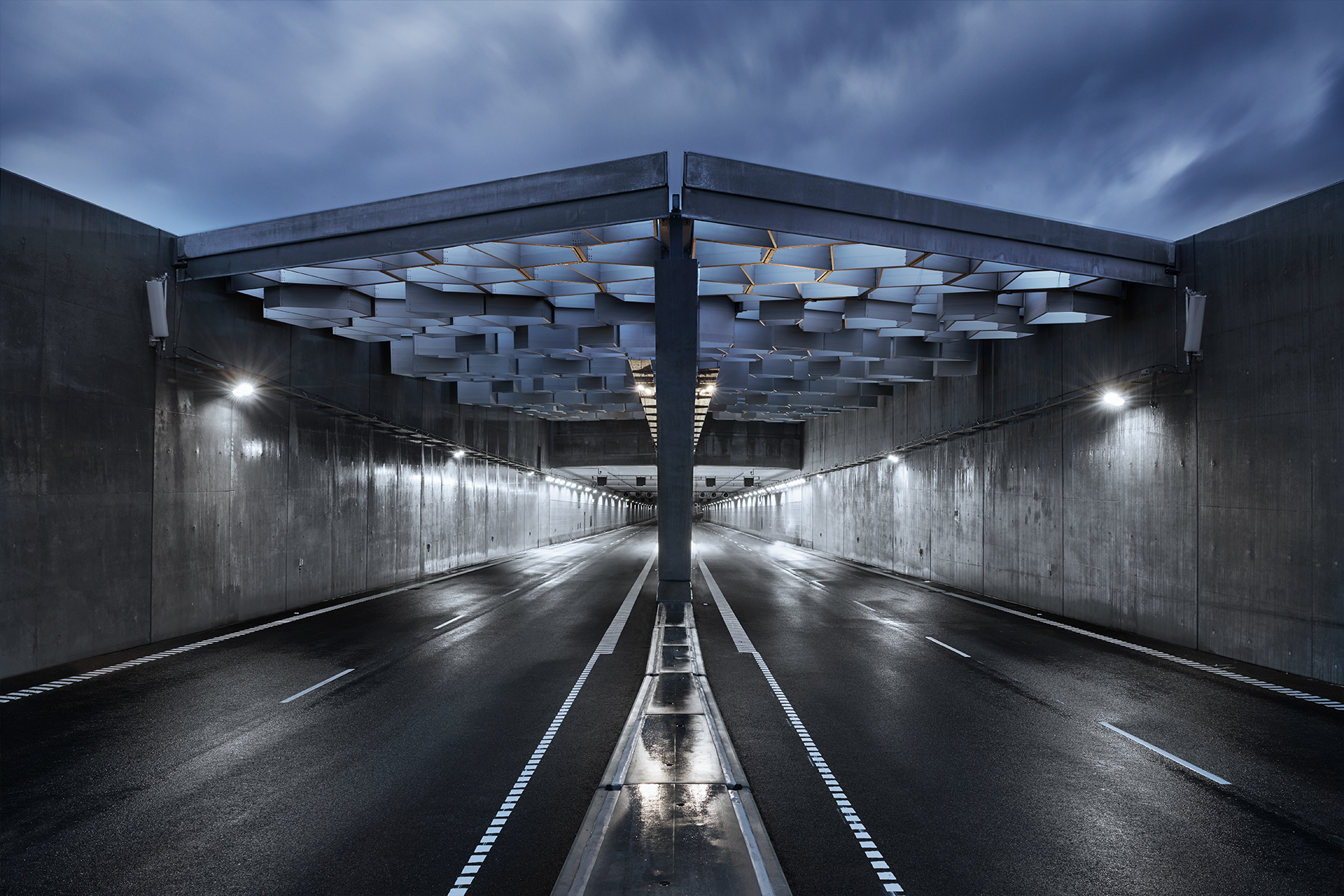 LED tunnel lighting of Nordhavn Tunnel | AEC Illuminazione